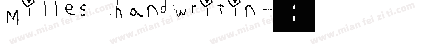 Milles handwritin字体转换